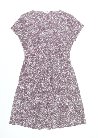 Mountain Warehouse Womens Purple Size 10 A-Line Floral Summer Dress