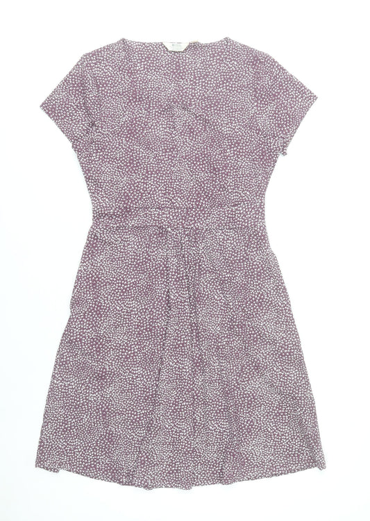 Mountain Warehouse Womens Purple Size 10 A-Line Floral Summer Dress