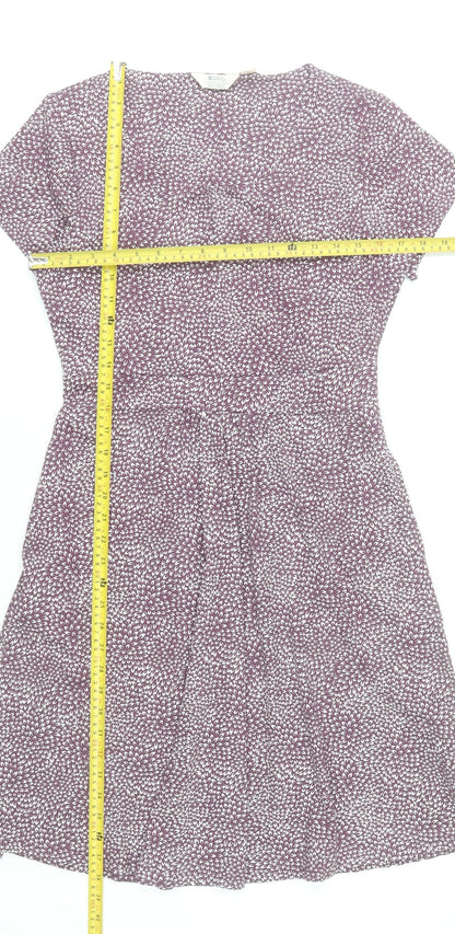 Mountain Warehouse Womens Purple Size 10 A-Line Floral Summer Dress