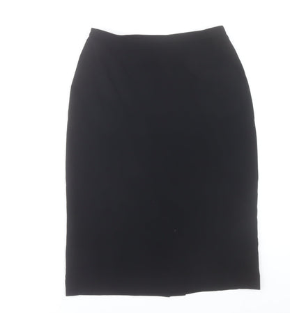 Albert Nipon Womens Black Size 8 Pencil Skirt Workwear Lined