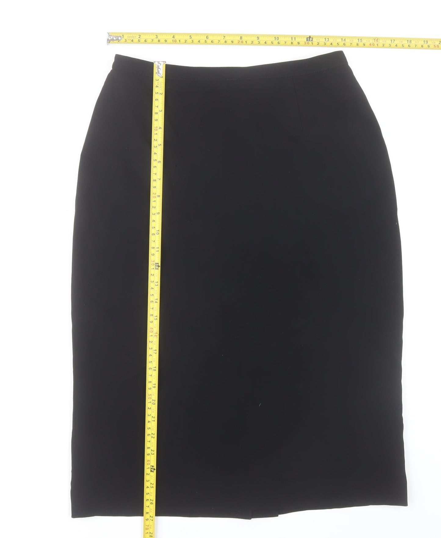 Albert Nipon Womens Black Size 8 Pencil Skirt Workwear Lined