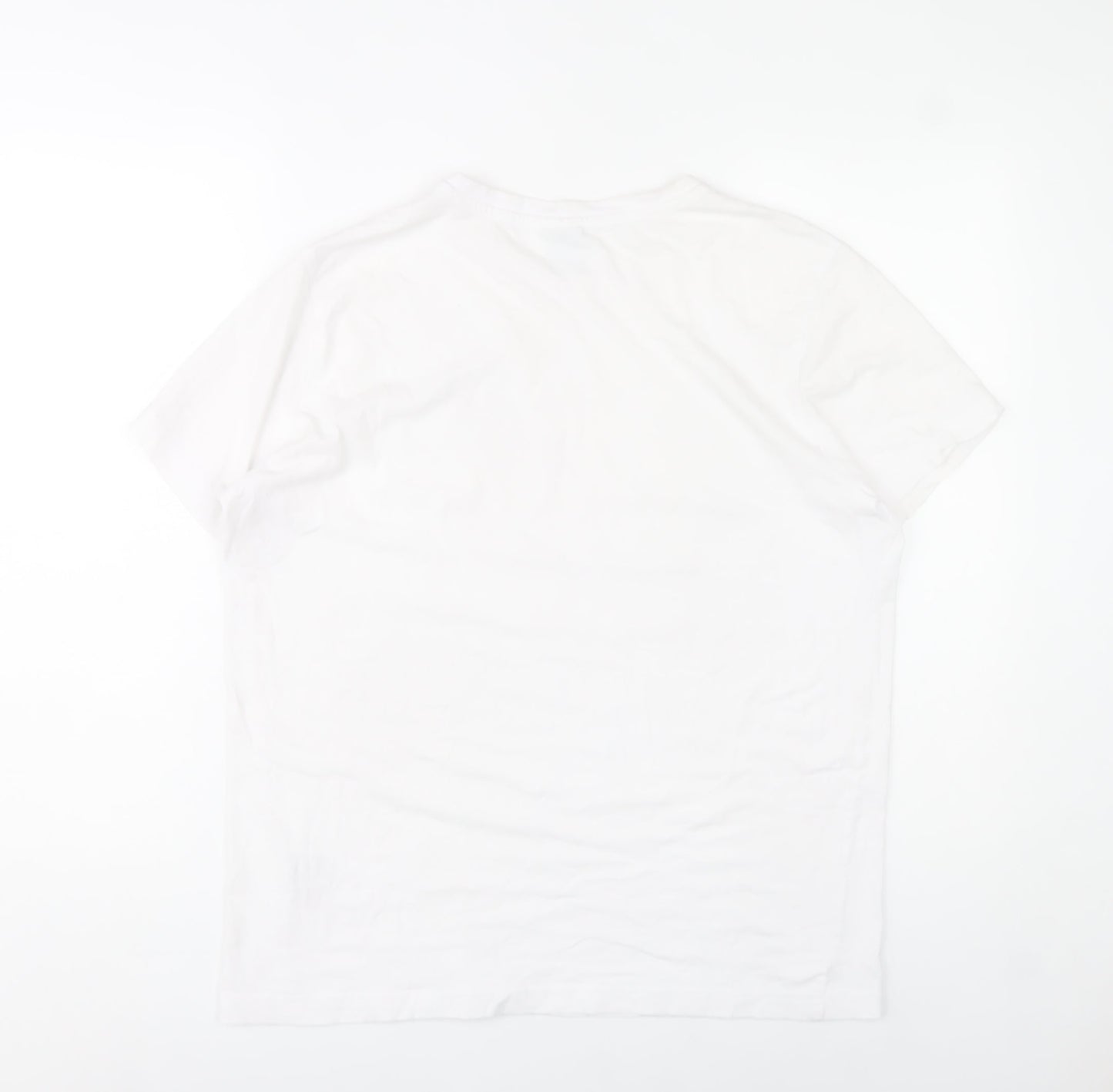 Beverly Hills Polo Club Men's White M Crew Neck Cotton T-Shirt