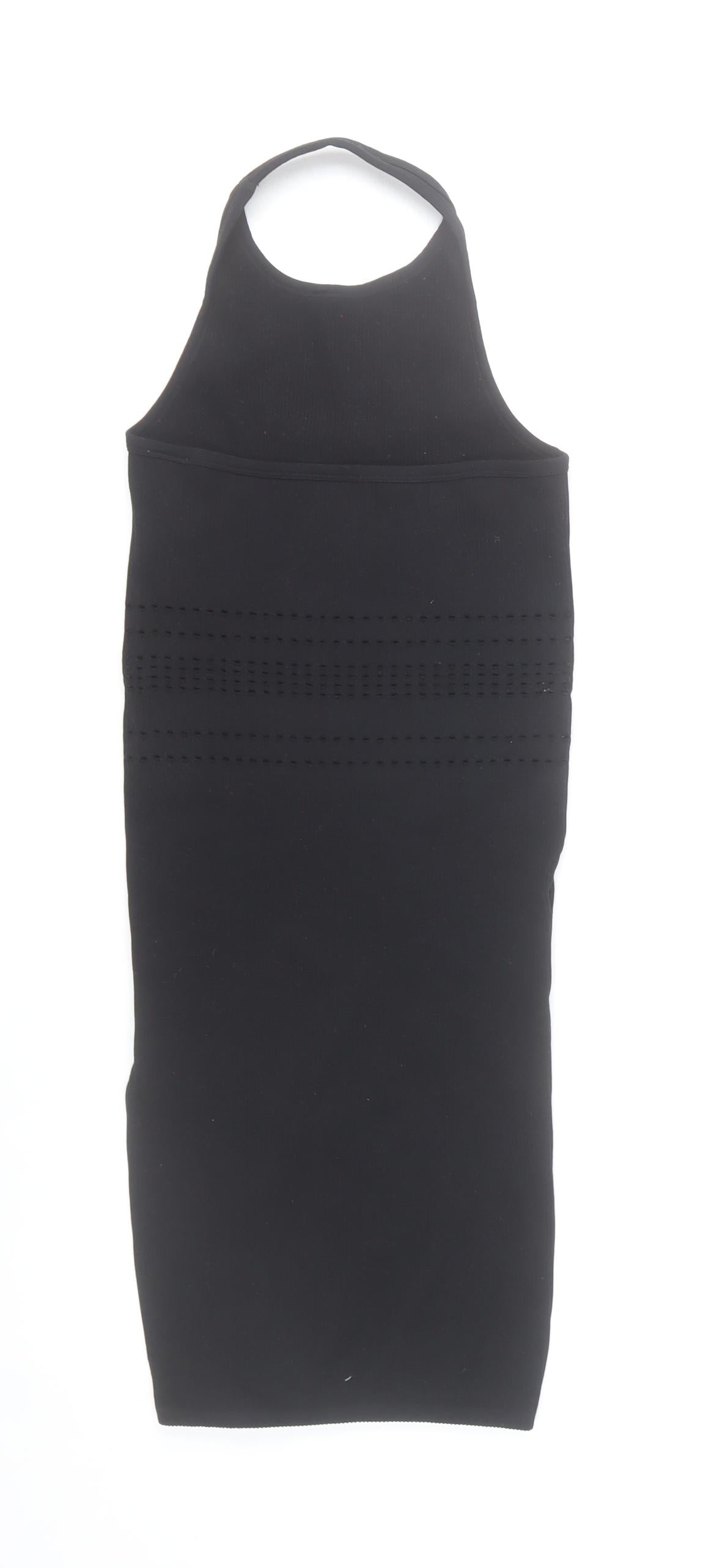 Bershka Women’s Black Sleeveless Bodycon Mini Dress XS-S