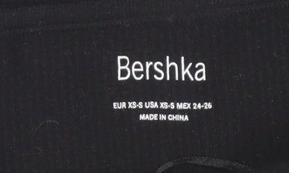 Bershka Women’s Black Sleeveless Bodycon Mini Dress XS-S