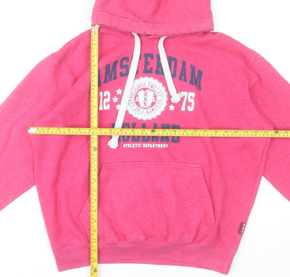 TotalDutch Womens Pink Graphic Hoodie XL Pullover Casual