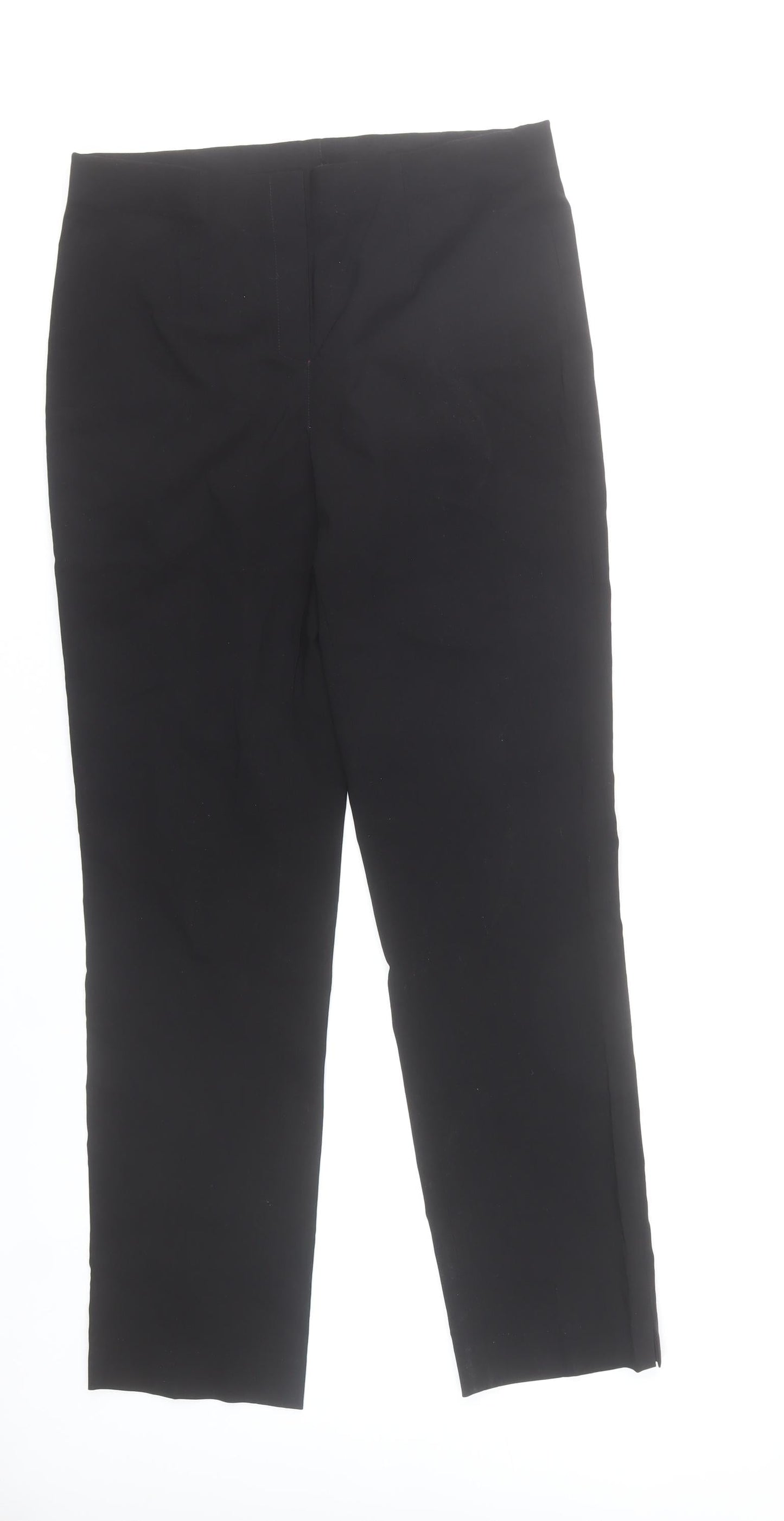 J'aime la Vie Women Black Slim Fit Straight Leg Trousers L