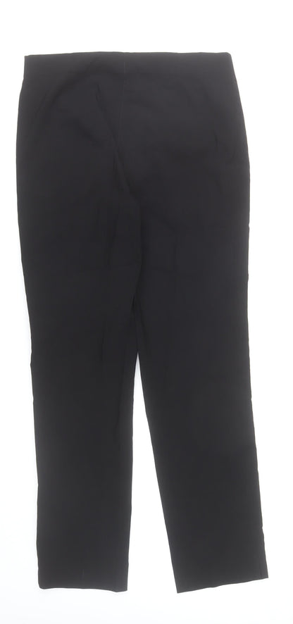 J'aime la Vie Women Black Slim Fit Straight Leg Trousers L