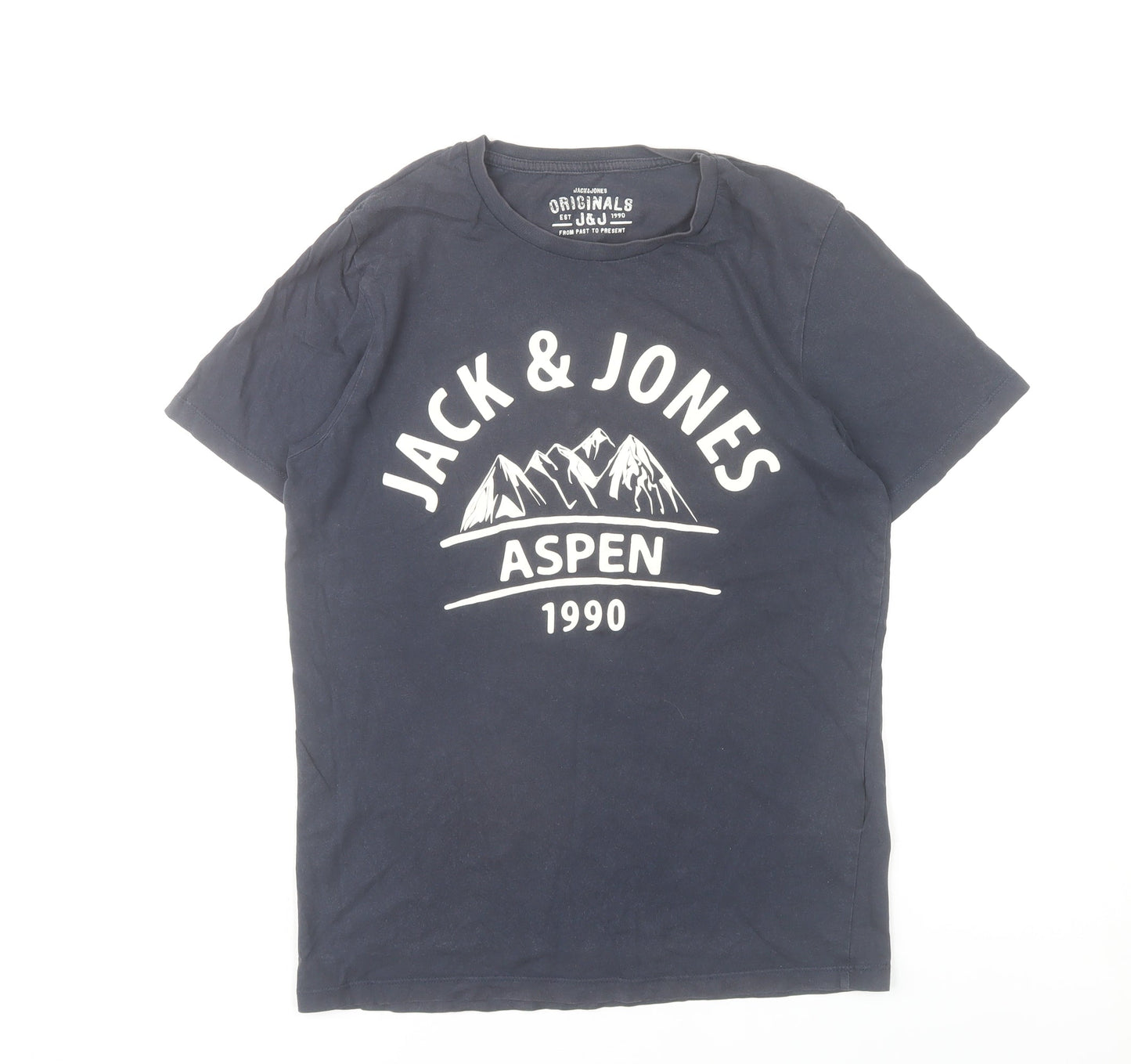 Mens UK Size S JACK & JONES Blue  T-Shirt