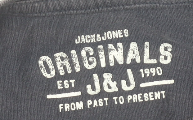 Mens UK Size S JACK & JONES Blue  T-Shirt