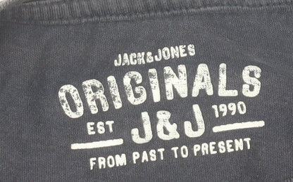 Mens UK Size S JACK & JONES Blue  T-Shirt