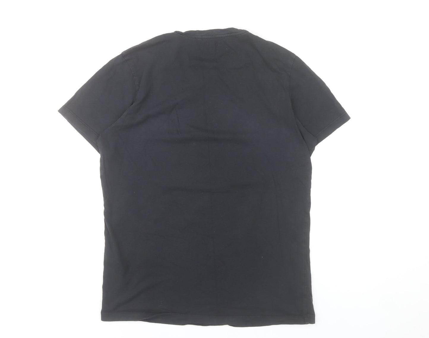 Mens UK Size S JACK & JONES Black  T-Shirt