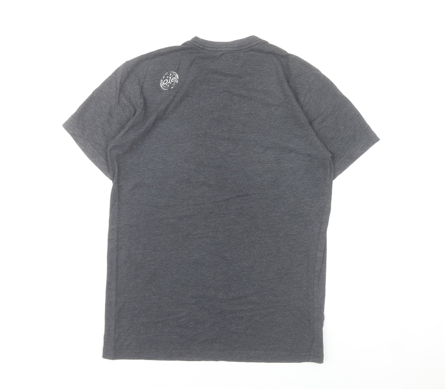 Ole Originals Men's Grey Small Graphic Print Retro T-Shirt