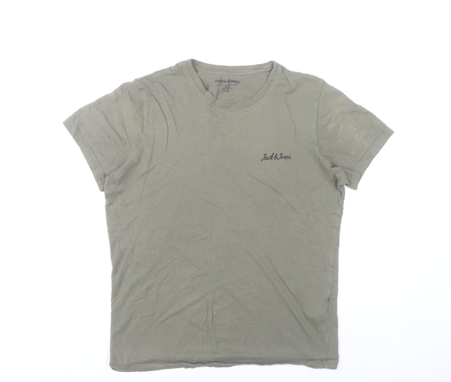 Jack & Jones Men’s Green Small Regular Fit Short Sleeve T-Shirt