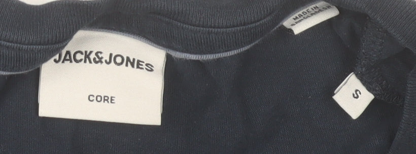 Jack & Jones Men’s Blue Logo Core T-Shirt Size S Casual Cotton