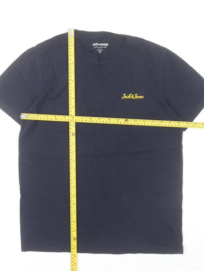 Mens UK Size S JACK & JONES Blue  T-Shirt