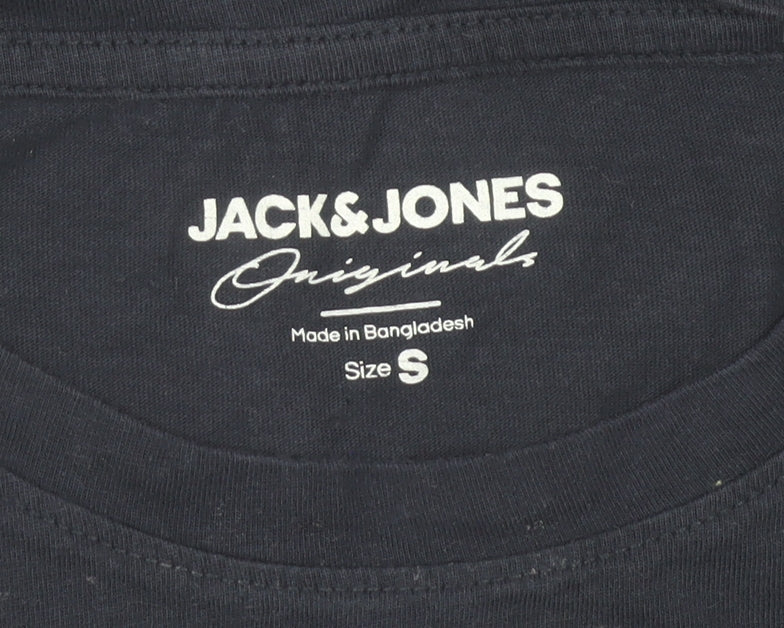 Mens UK Size S JACK & JONES Blue  T-Shirt