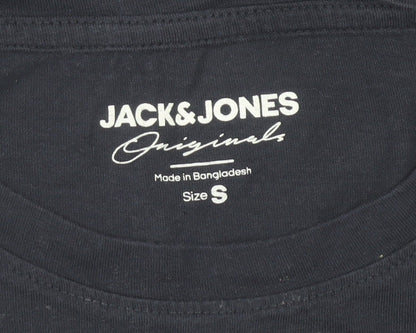 Mens UK Size S JACK & JONES Blue  T-Shirt