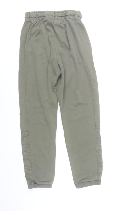 Boys UK Size 13-15 Years Nike Regular Fit Jogger Green Trousers