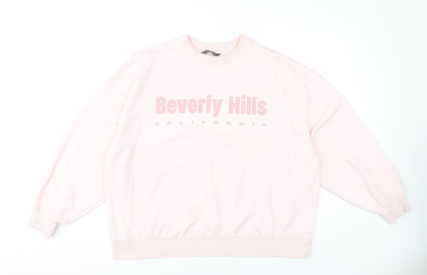Dunnes Stores Womens Pink Beverly Hills Sweatshirt L Casual