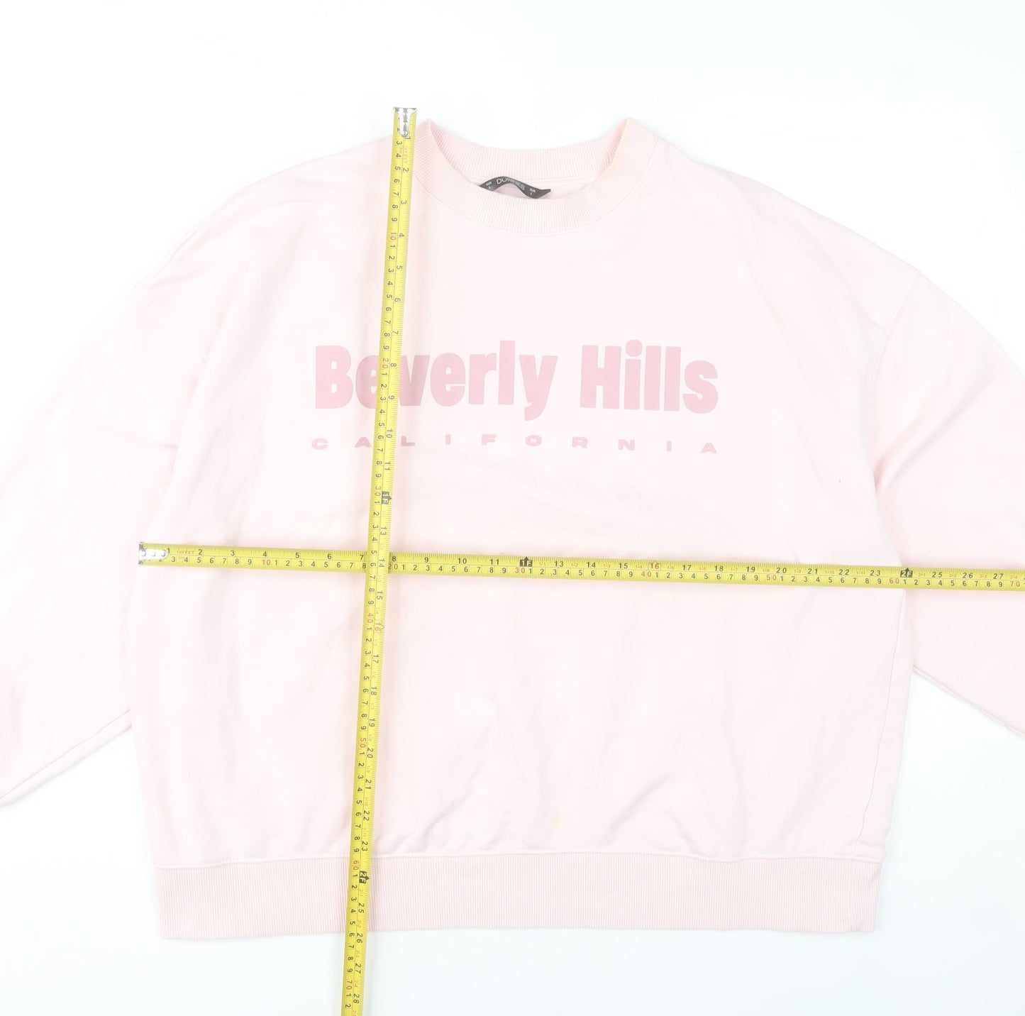Dunnes Stores Womens Pink Beverly Hills Sweatshirt L Casual