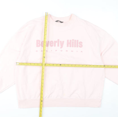 Dunnes Stores Womens Pink Beverly Hills Sweatshirt L Casual