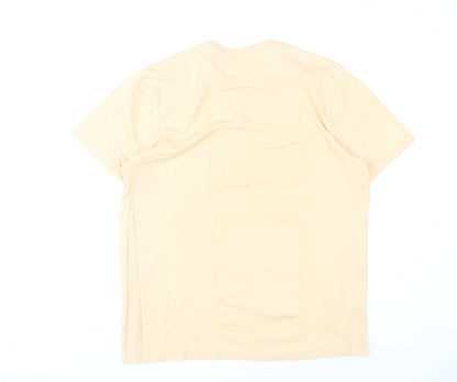 Dunnes Stores Men’s Beige Cotton Crew Neck T-Shirt Size M