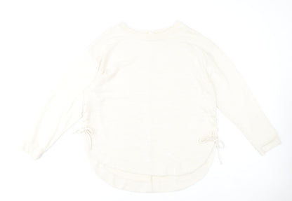 GAP Women’s Ivory 2XL Pullover Jumper Crew Neck Knit Long Sleeve