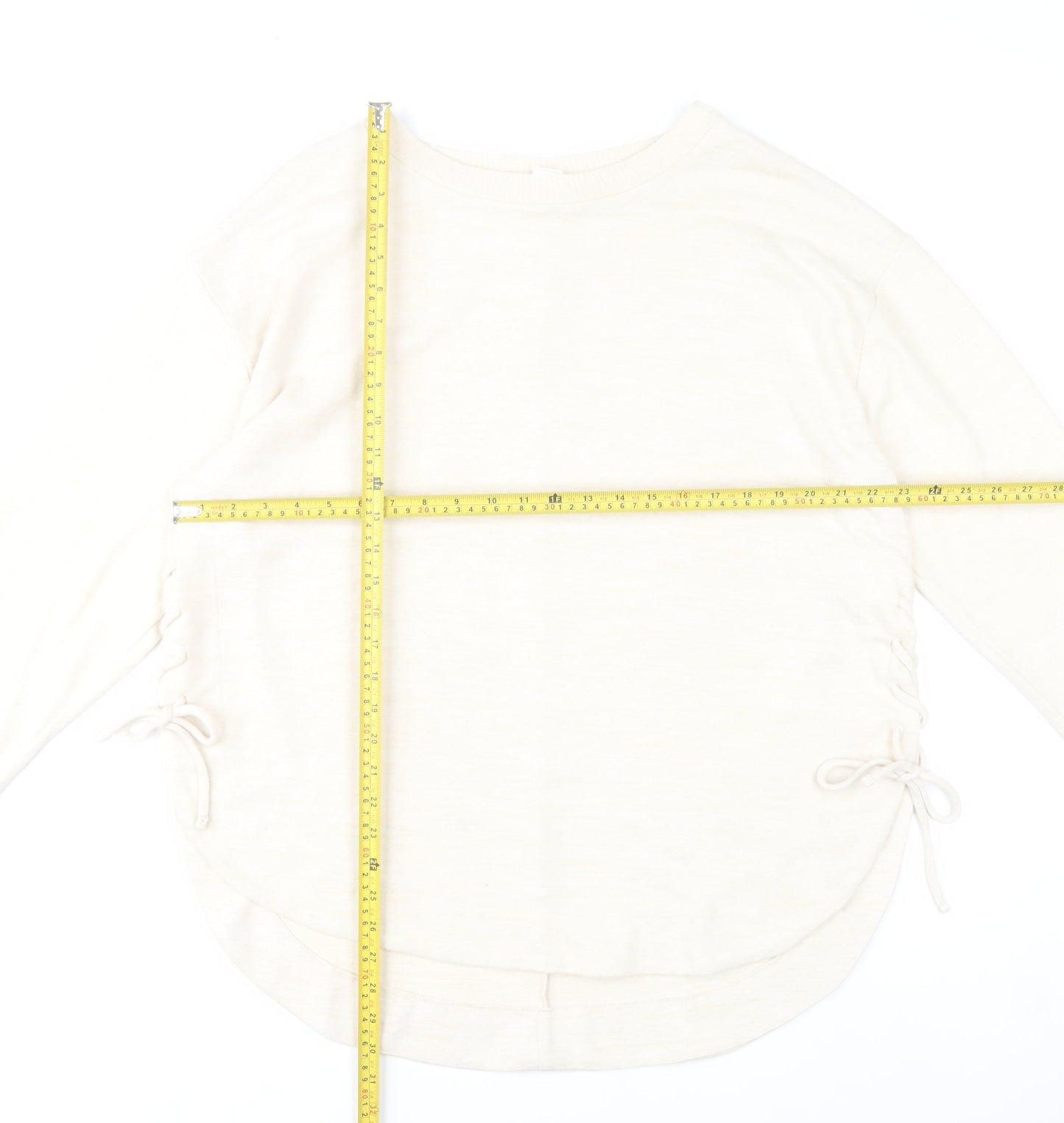 GAP Women’s Ivory 2XL Pullover Jumper Crew Neck Knit Long Sleeve