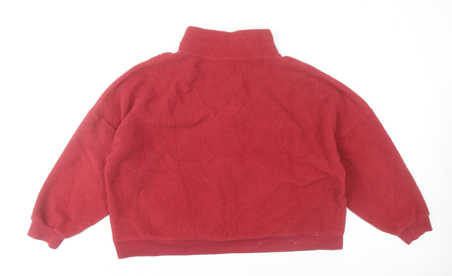 Dunnes Stores Women’s Red Fleece Sweatshirt XL 1/2 Zip Pullover