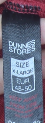 Dunnes Stores Women’s Red Fleece Sweatshirt XL 1/2 Zip Pullover