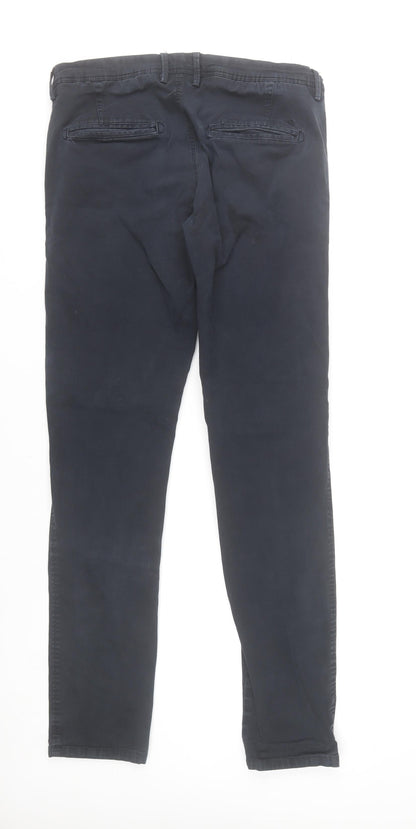 Selected Homme Men's Blue Chino Slim Fit Trousers Size 32/34