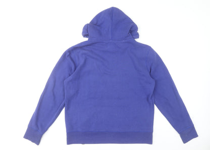 '47 Men’s Blue Pullover Hoodie Small New York Hockey Graphic Fleece