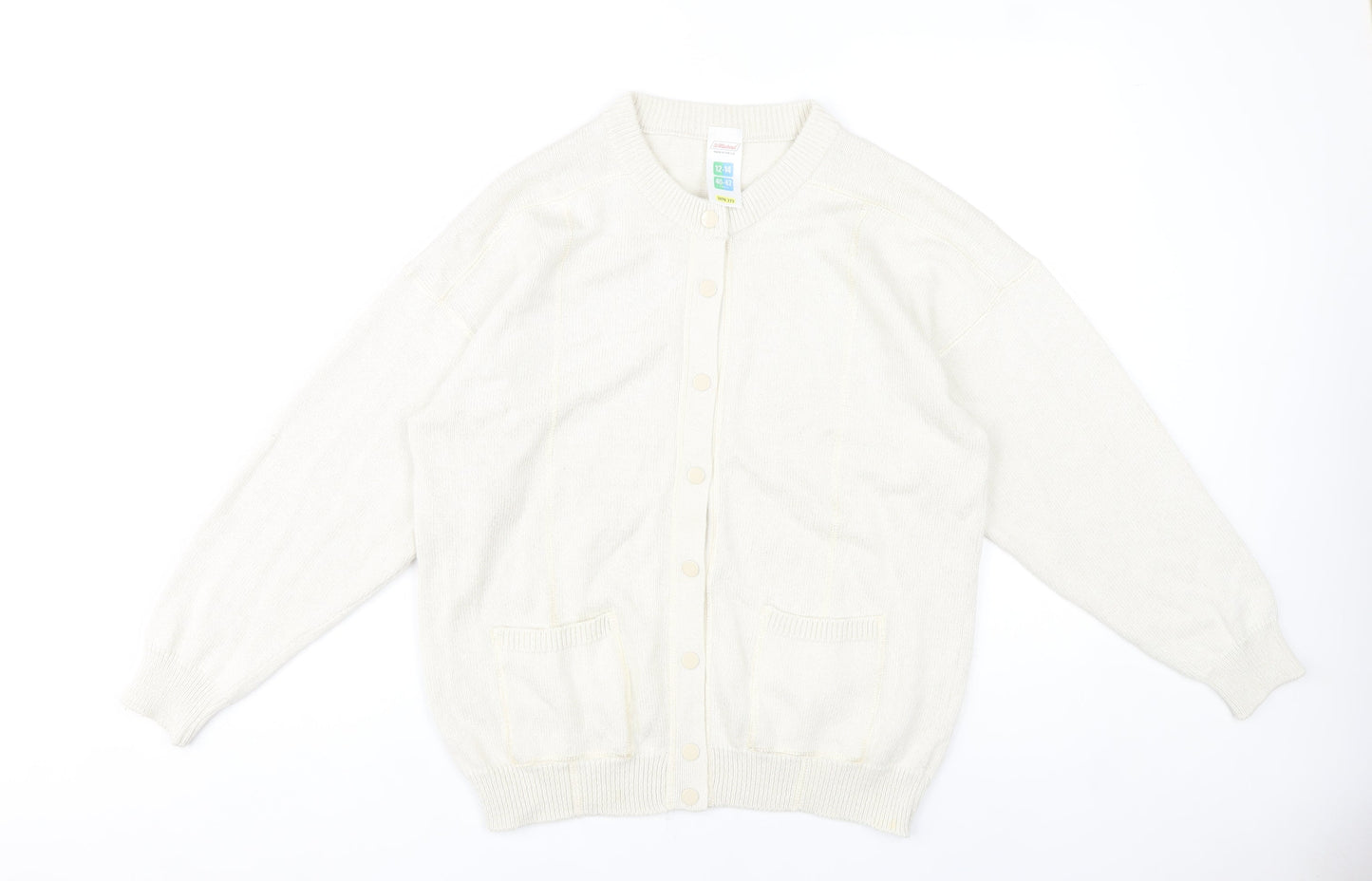 Marks and Spencer Women’s Beige Cardigan Size 12-14 Cotton Blend