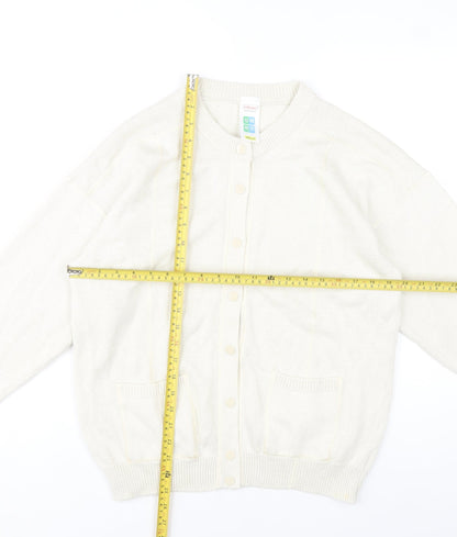 Marks and Spencer Women’s Beige Cardigan Size 12-14 Cotton Blend