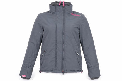 Womens UK Size S Superdry Grey Windbreaker Coat