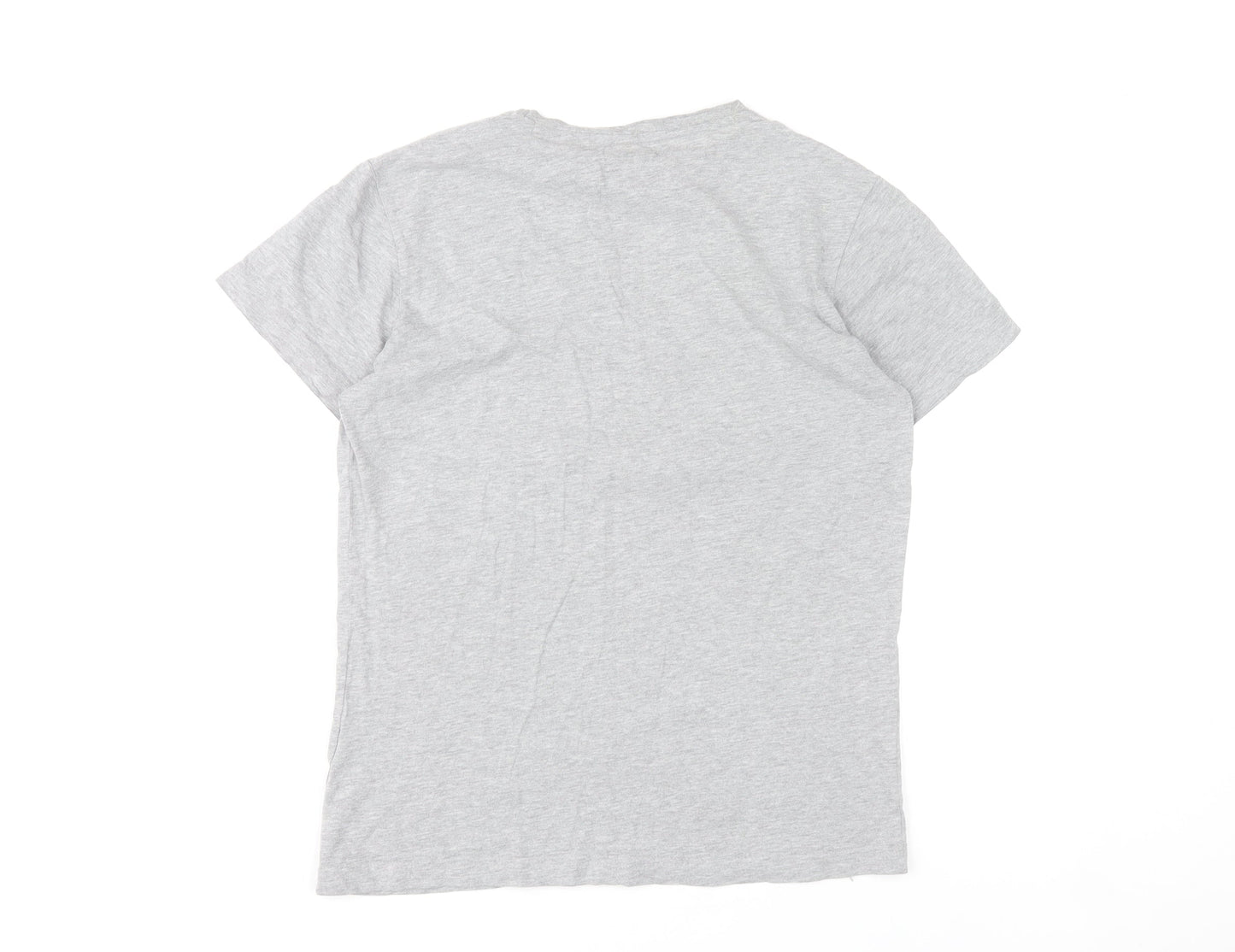 SmileyWorld Womens Grey XS Graphic T-Shirt Short Sleeve Cotton Blend