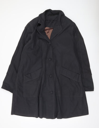 Four Seasons Womens Black Coat UK 12 Mid-Length Overcoat