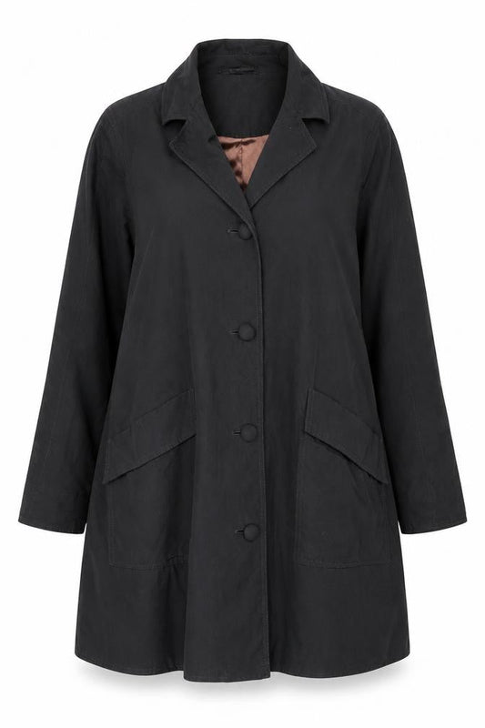 Four Seasons Womens Black Coat UK 12 Mid-Length Overcoat