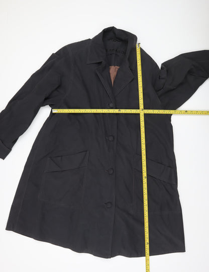 Four Seasons Womens Black Coat UK 12 Mid-Length Overcoat
