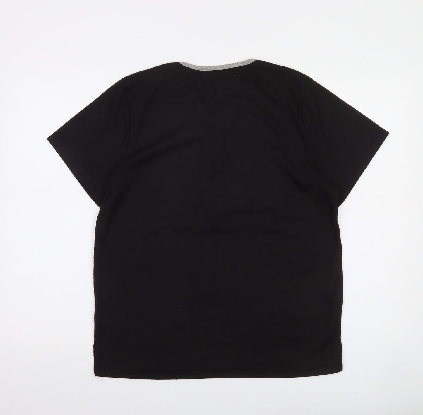 Fay Louise Women’s Black Floral Embroidered T-Shirt Size M
