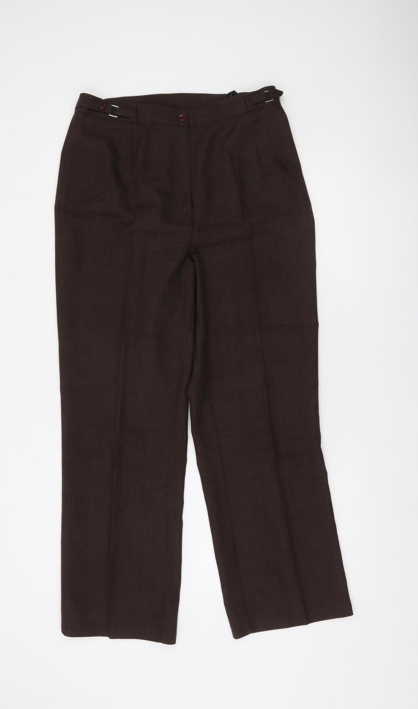 St. Bernard Women’s Brown Size 14 Straight Leg Work Trousers