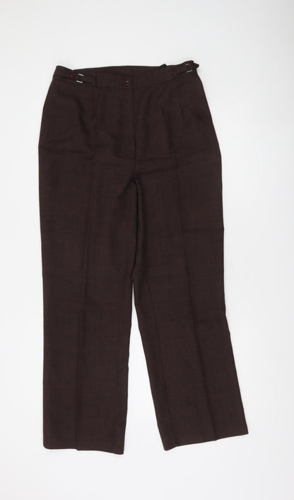 St. Bernard Women’s Brown Size 14 Straight Leg Work Trousers