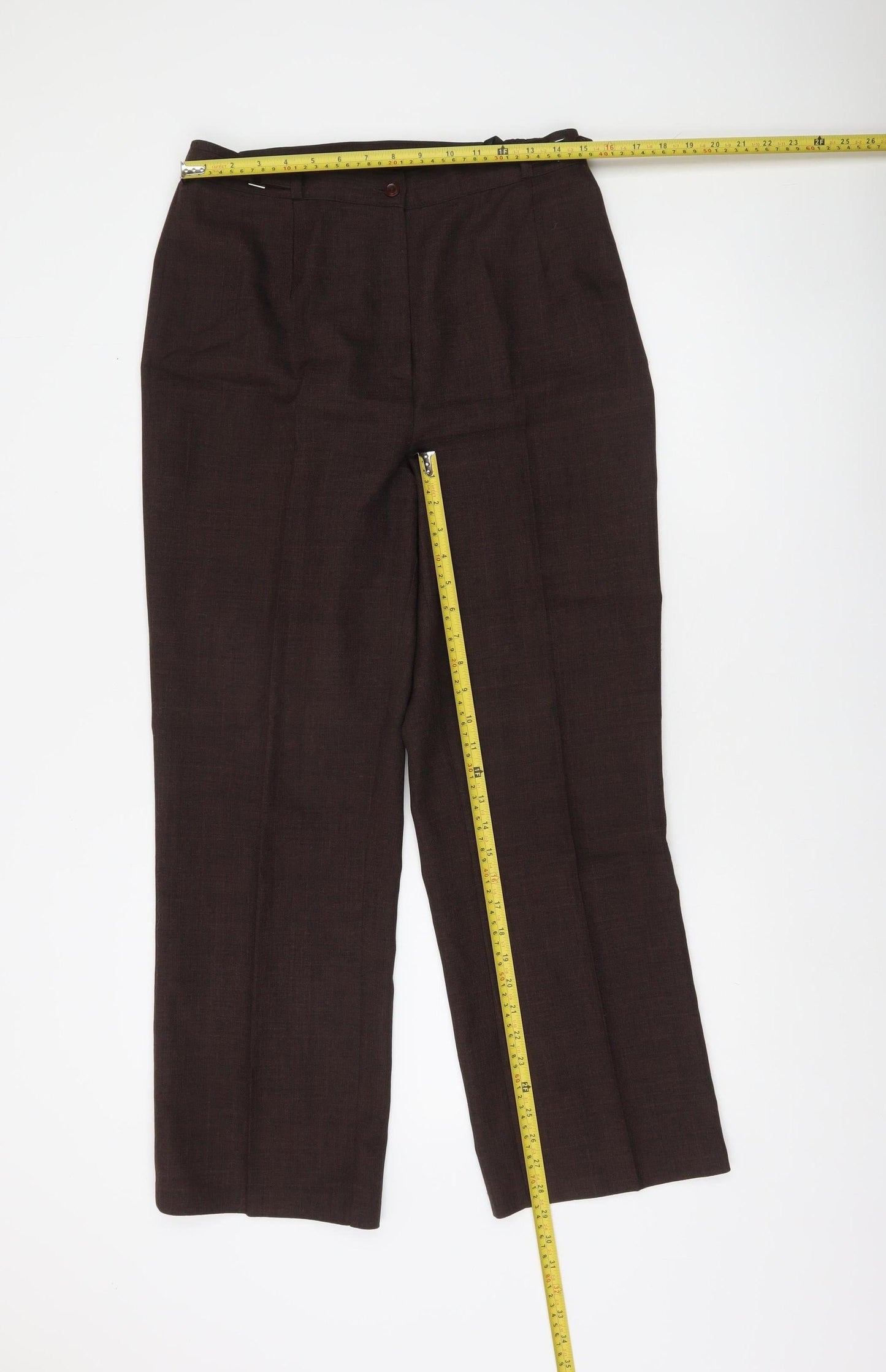 St. Bernard Women’s Brown Size 14 Straight Leg Work Trousers