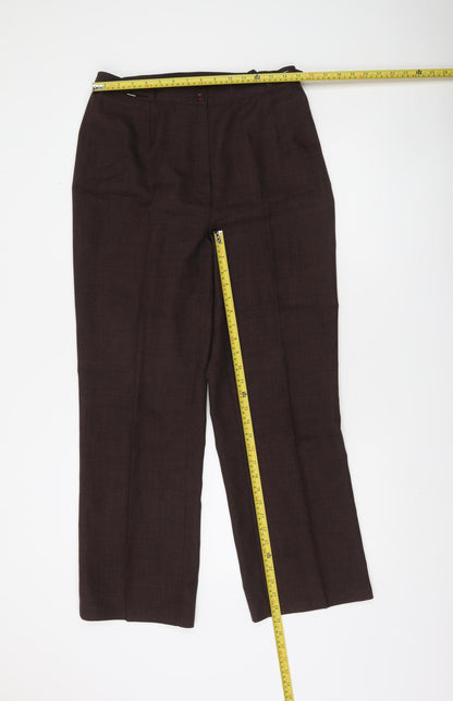 St. Bernard Women’s Brown Size 14 Straight Leg Work Trousers