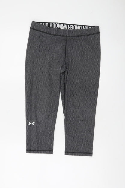 Under Armour Womens Grey Capri Leggings M Compression Slim Fit