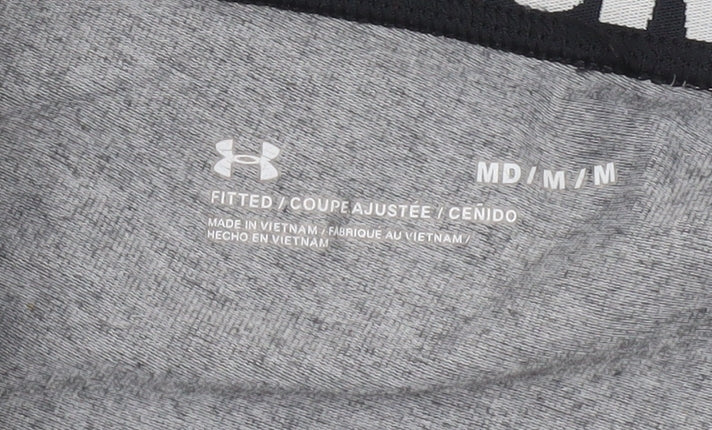 Under Armour Womens Grey Capri Leggings M Compression Slim Fit