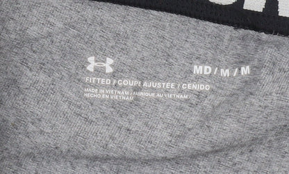 Under Armour Womens Grey Capri Leggings M Compression Slim Fit