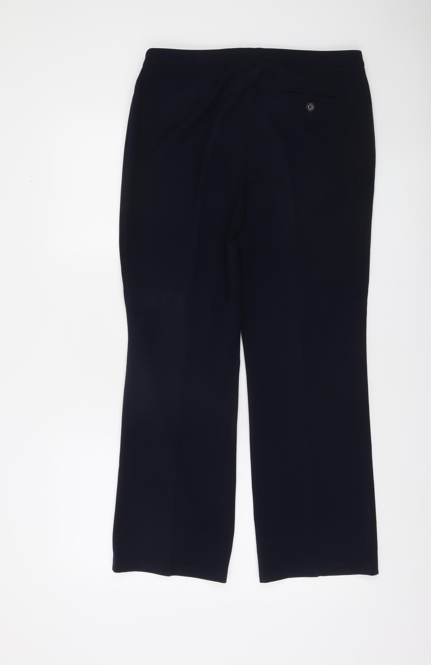 Marks and Spencer Womens Blue Size 12 Straight Leg Dress Pants