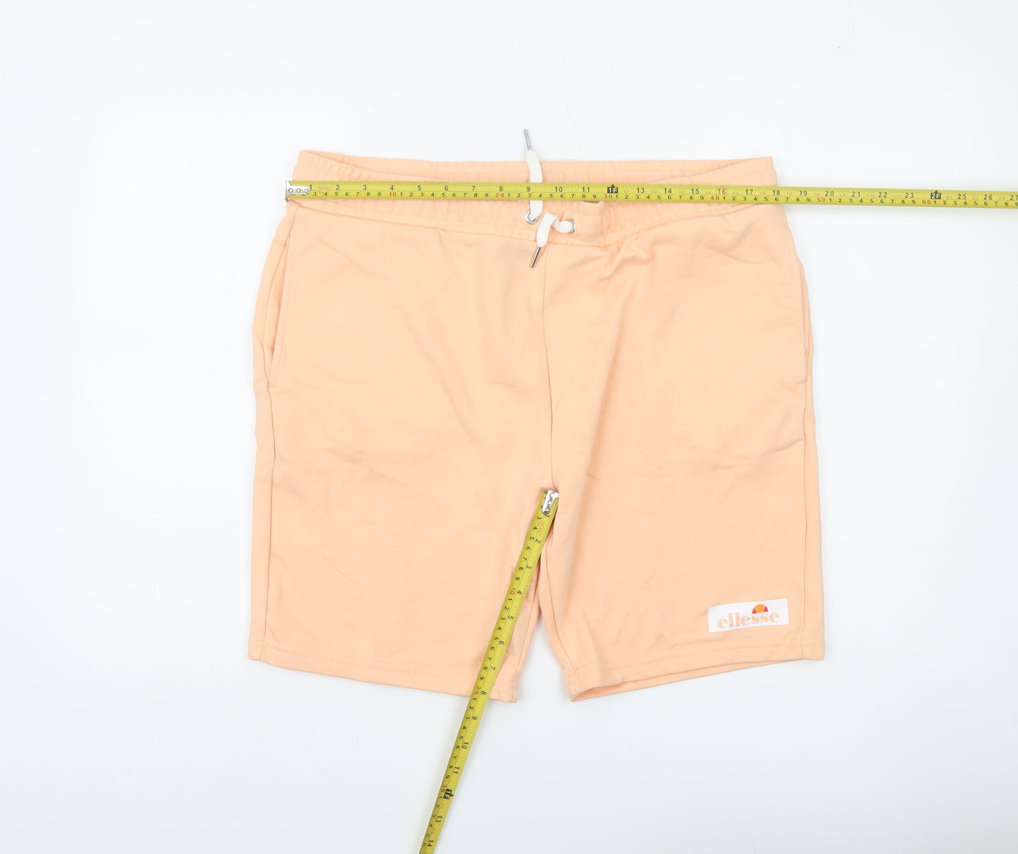 Ellesse Men’s Pink XL Sweat Shorts Casual Jersey Cotton Blend