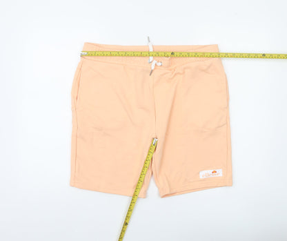 Ellesse Men’s Pink XL Sweat Shorts Casual Jersey Cotton Blend